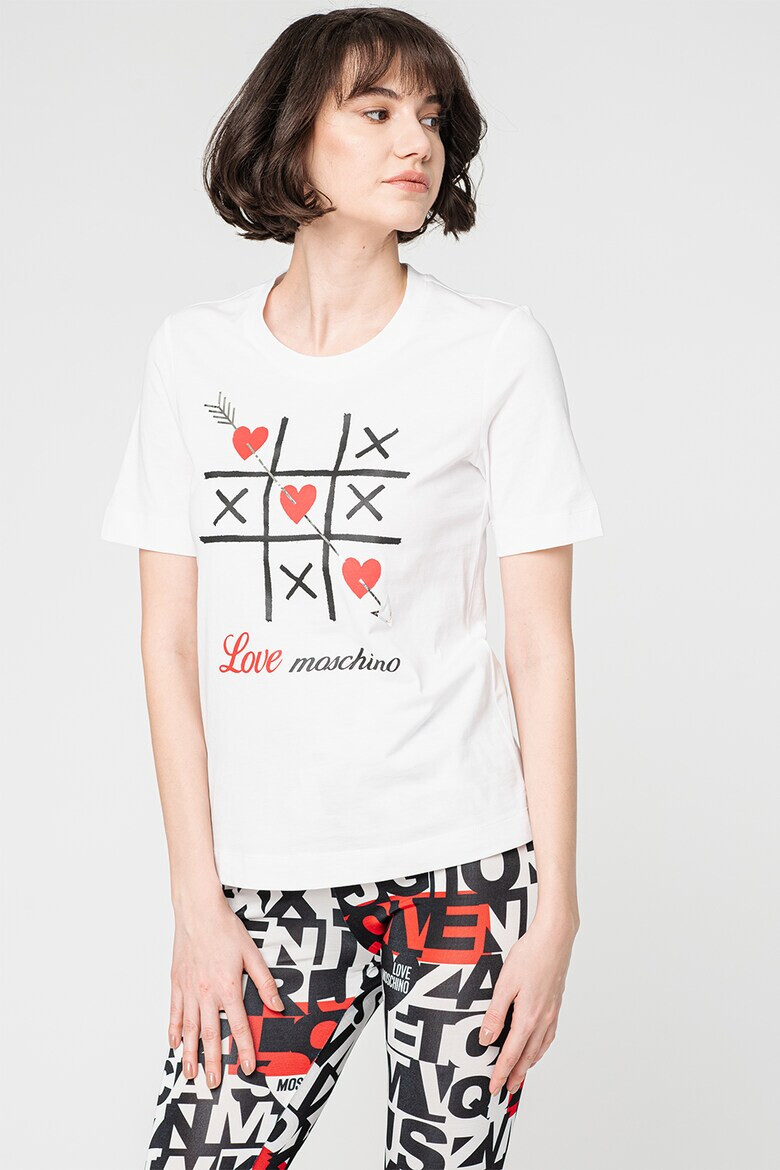 Love Moschino Тениска с принт - Pepit.bg