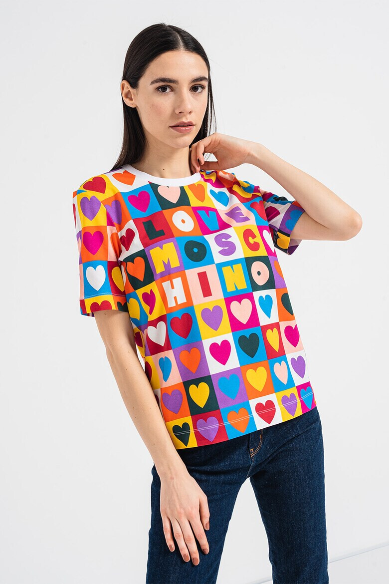 Love Moschino Тениска с принт - Pepit.bg