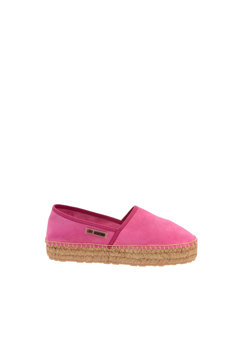 Love Moschino Велурени еспадрили - Pepit.bg