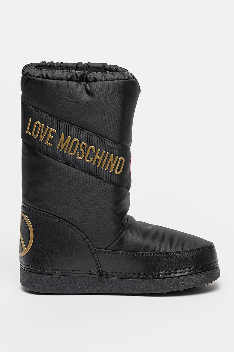 Love Moschino Зимни ботуши с лого - Pepit.bg