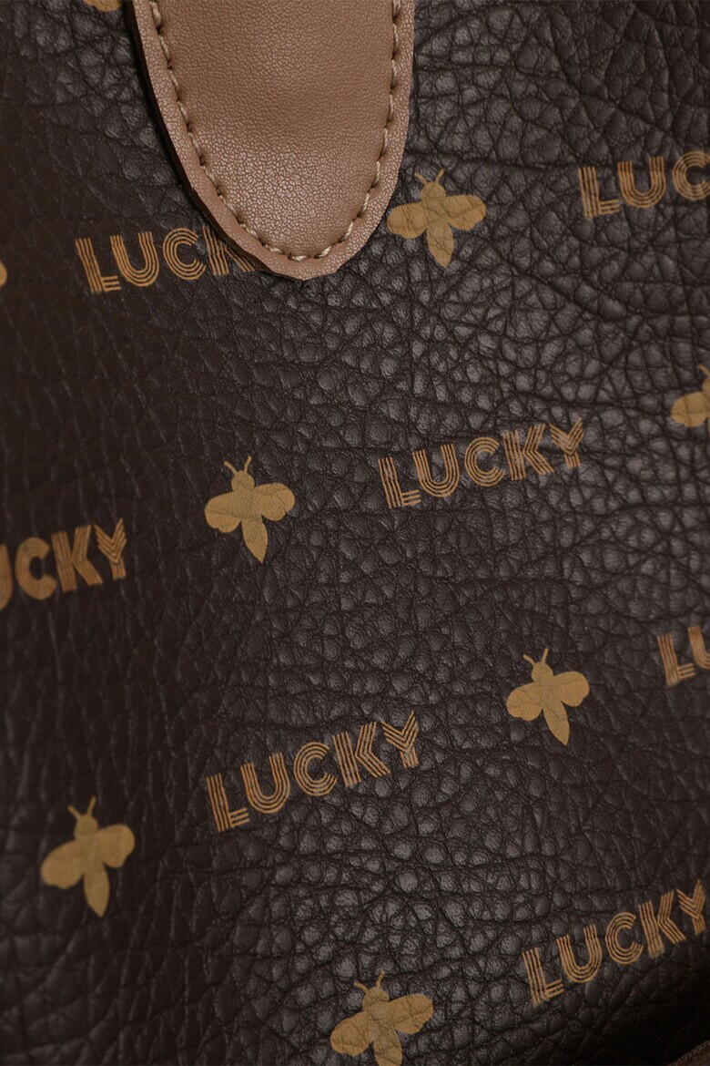 Lucky Bees Чанта с десен с лого - Pepit.bg