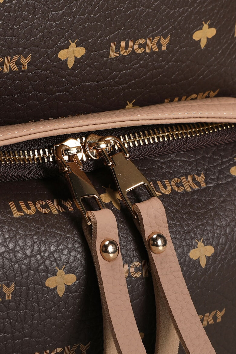 Lucky Bees Раница от еко кожа с лого - Pepit.bg