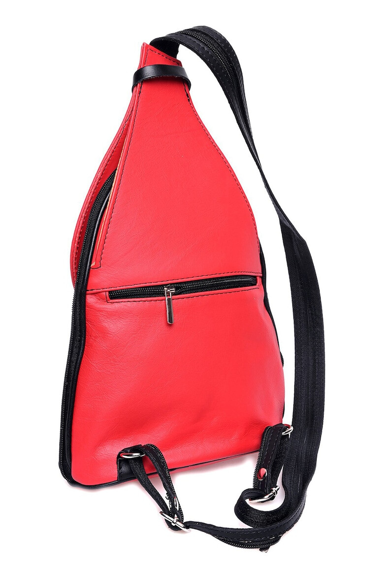Luisa Vannini Кожена раница с аксесоар лого - Pepit.bg