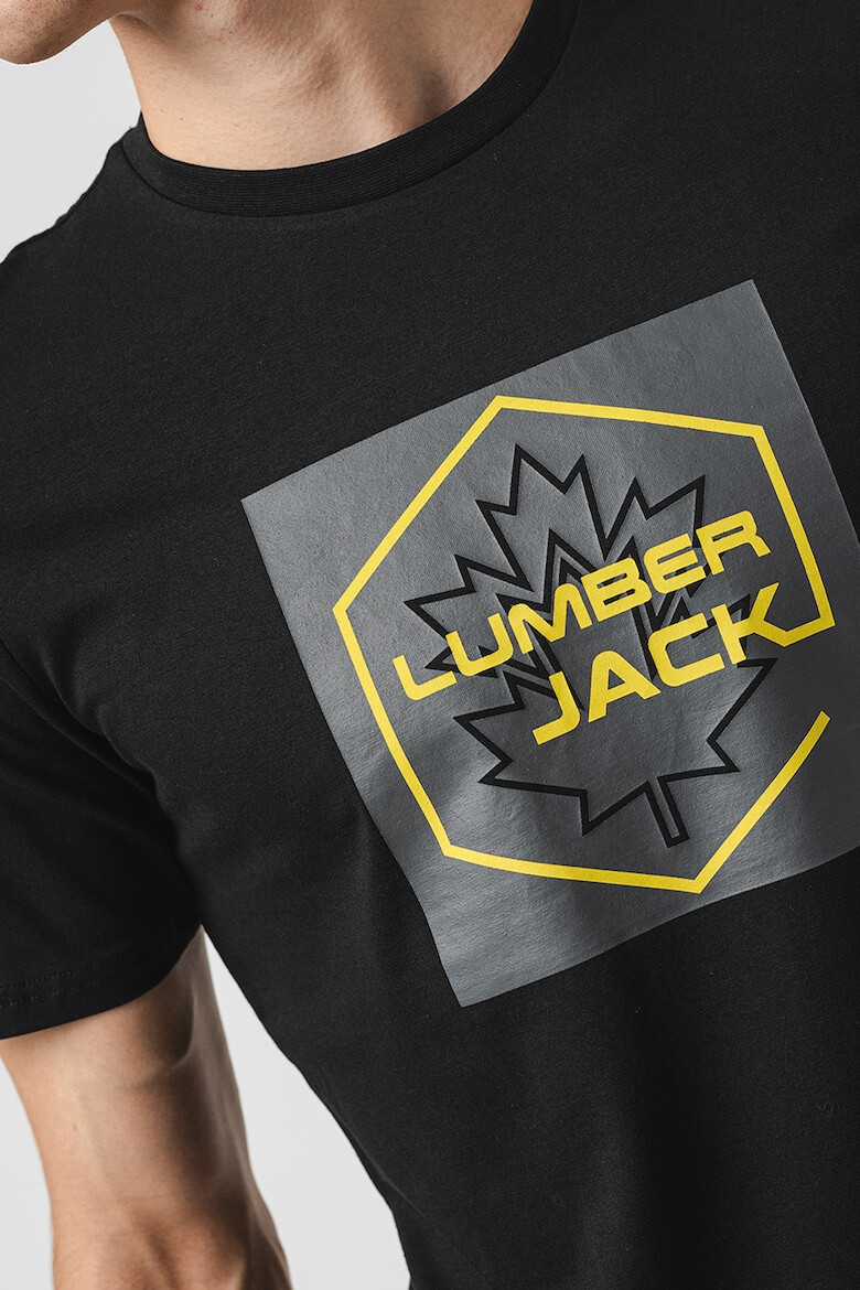 Lumberjack Тениска с овално деколте с лого - Pepit.bg