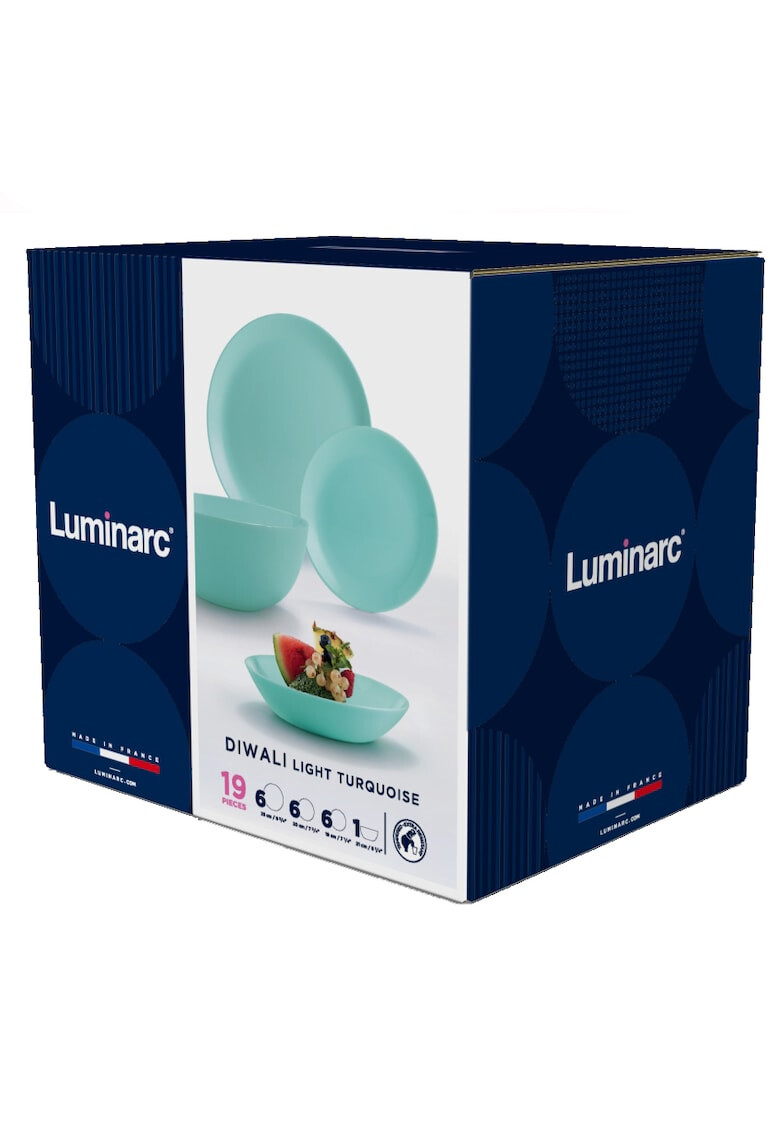 Luminarc Сервиз за хранене Diwali 19 части Тюркоаз - Pepit.bg