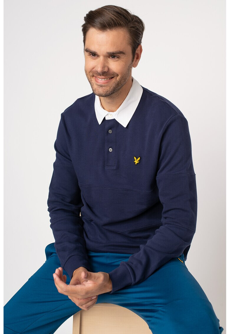 Lyle & Scott Блуза с яка и бродерии - Pepit.bg