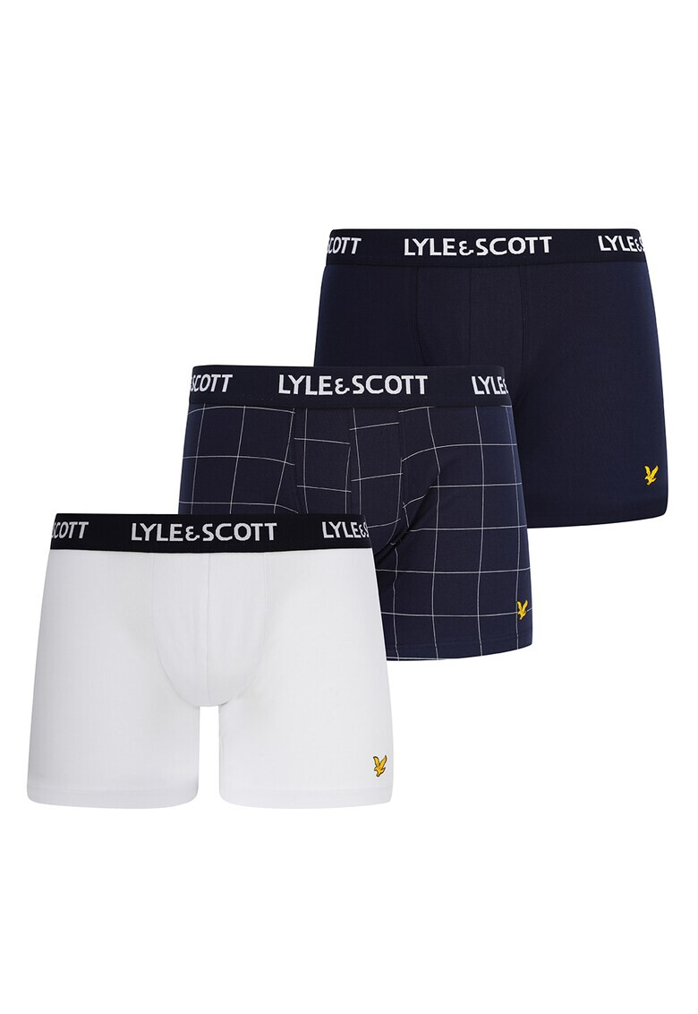 Lyle & Scott Боксерки Austin с лого на талията - 3 чифта - Pepit.bg