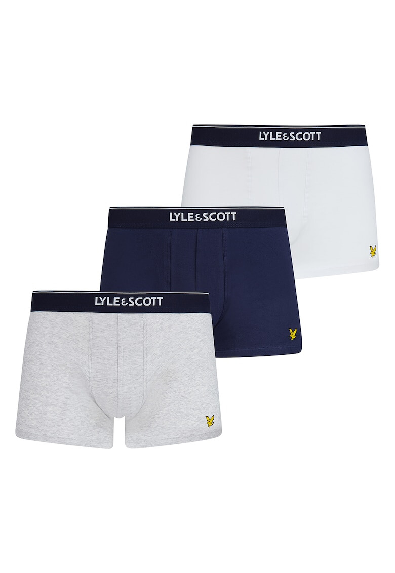 Lyle & Scott Боксерки Fergus с лого - 3 чифта - Pepit.bg