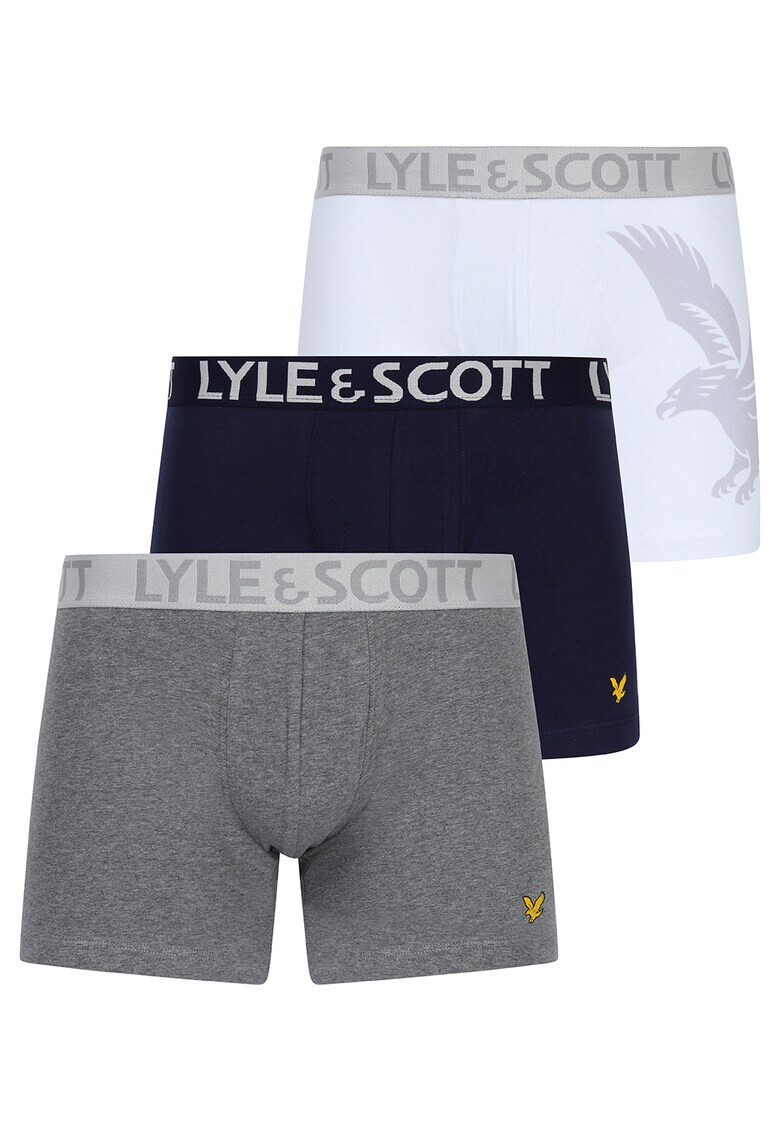 Lyle & Scott Боксерки с лого на талията Oliver - 3 чифта - Pepit.bg