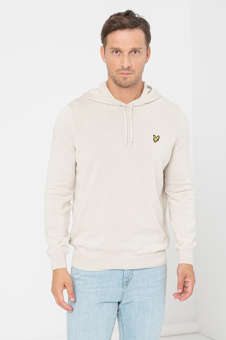 Lyle & Scott Фино плетено худи с лого - Pepit.bg