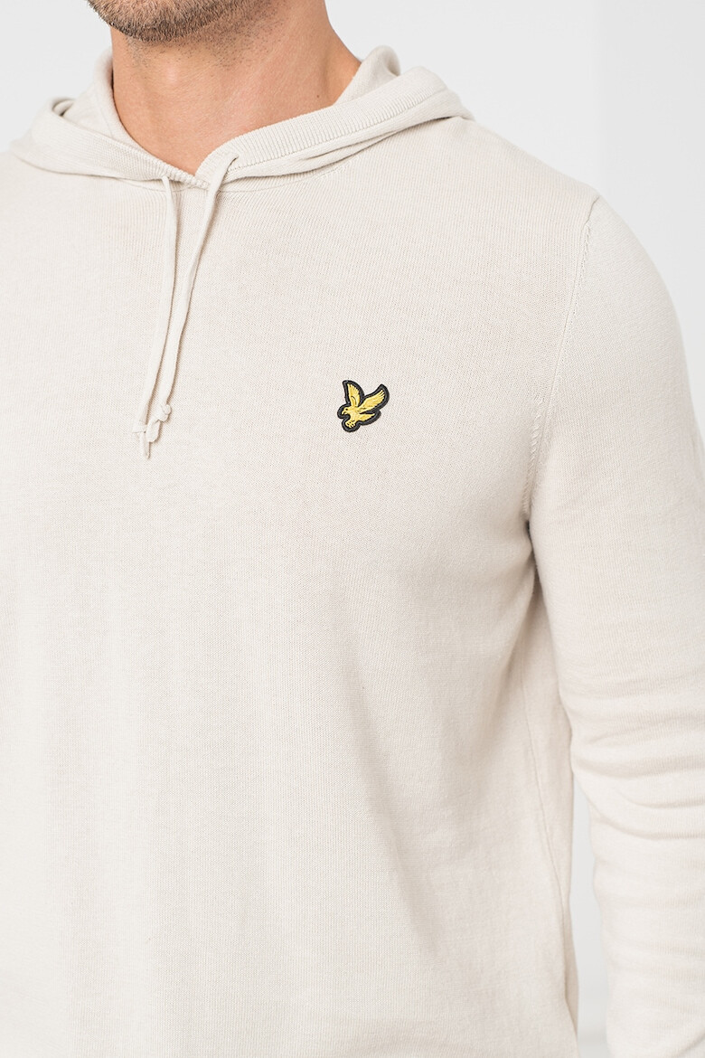 Lyle & Scott Фино плетено худи с лого - Pepit.bg