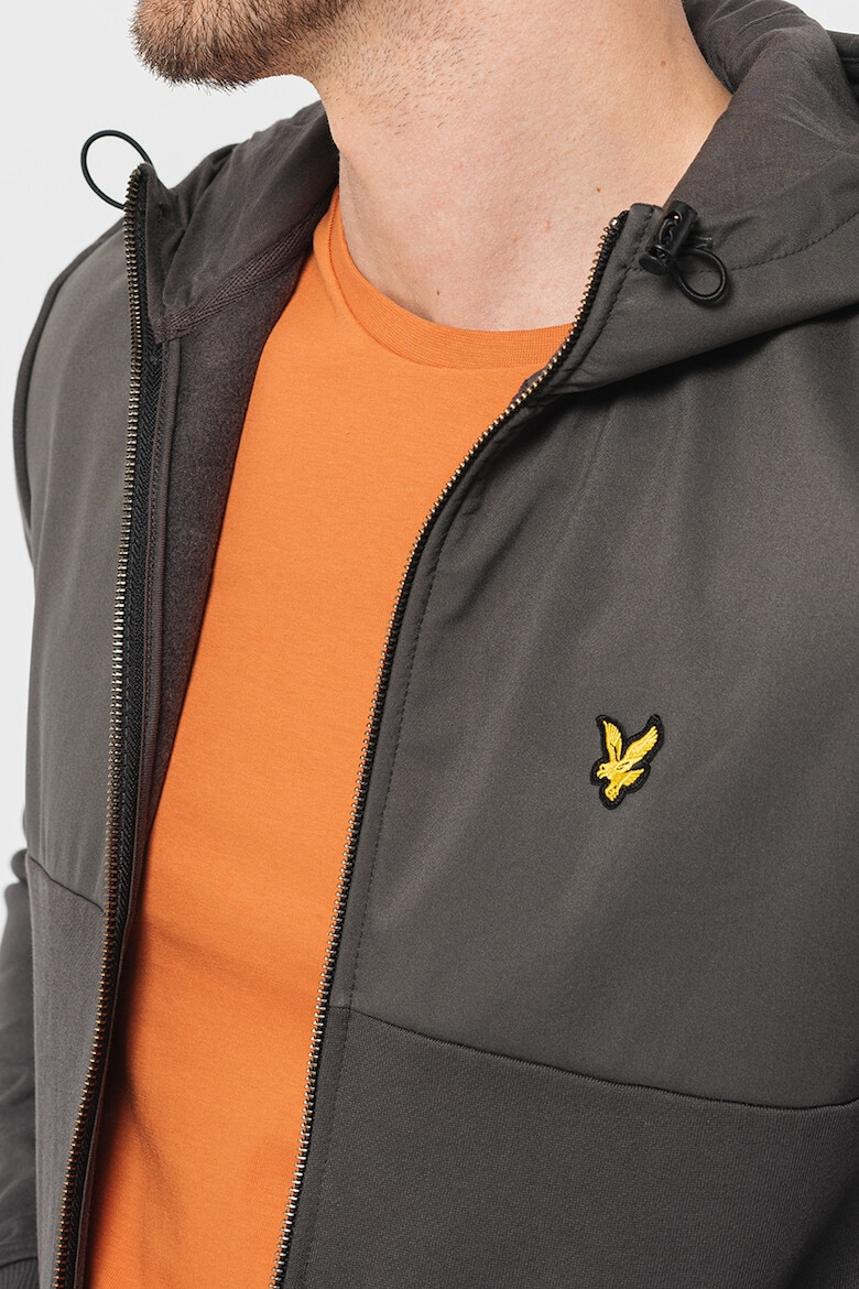 Lyle & Scott Худи с цип и скосени джобове - Pepit.bg