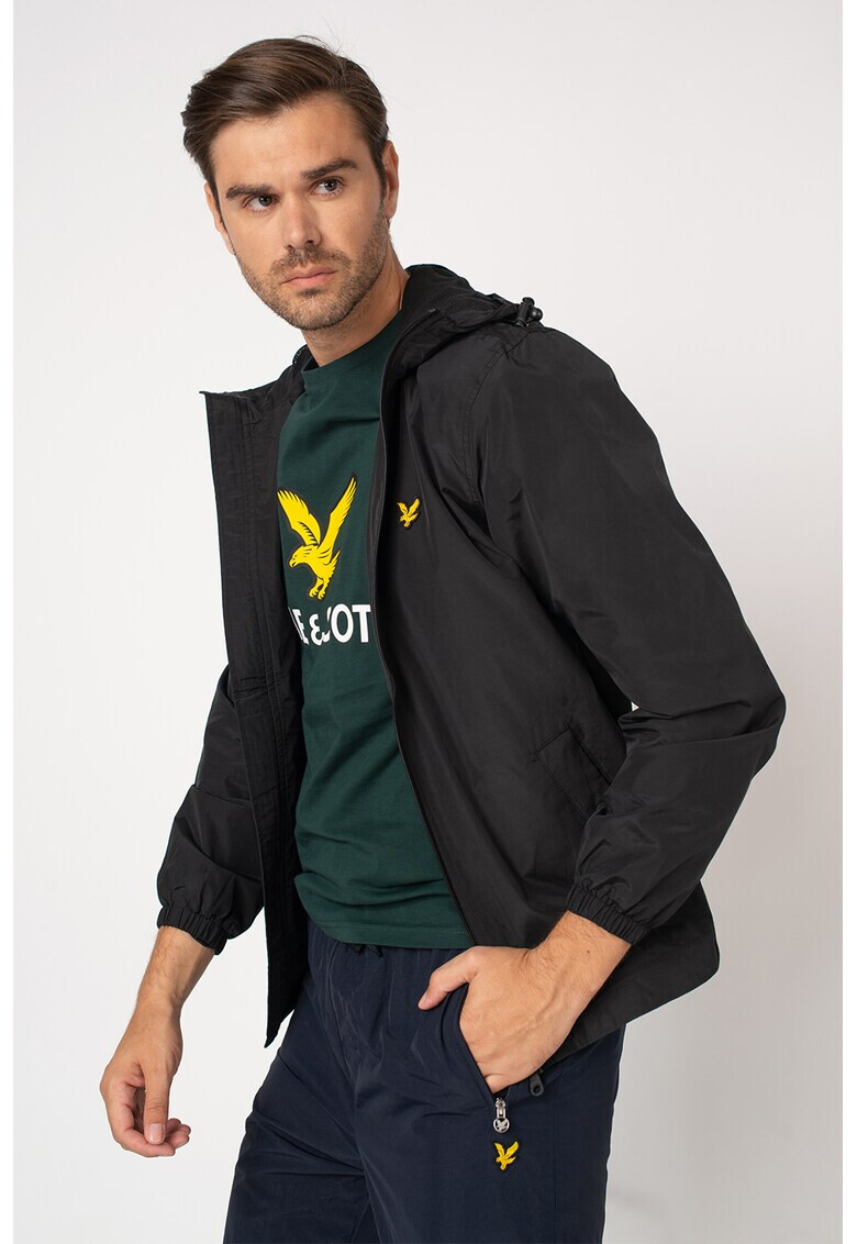 Lyle & Scott Олекотено яке с качулка и бродерии - Pepit.bg