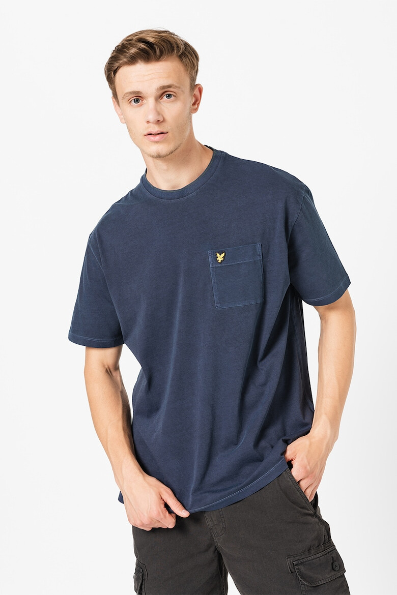 Lyle & Scott Памучна тениска с джоб на гърдите - Pepit.bg