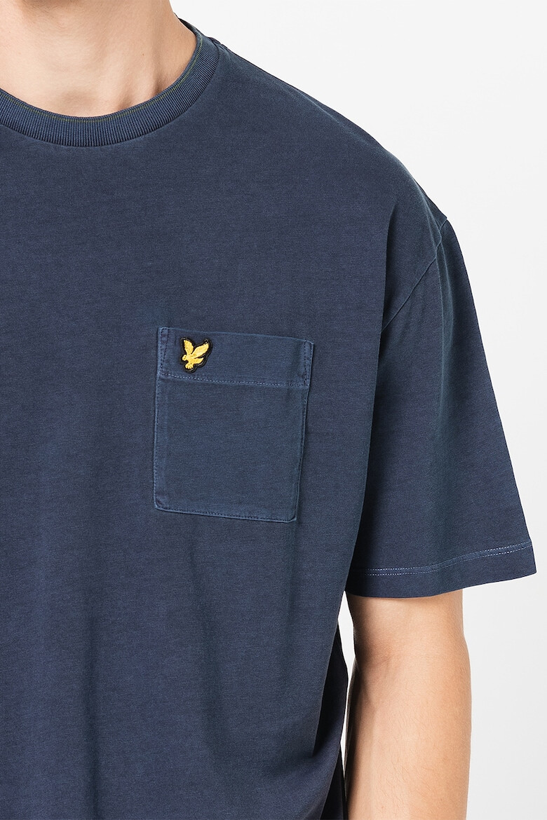 Lyle & Scott Памучна тениска с джоб на гърдите - Pepit.bg