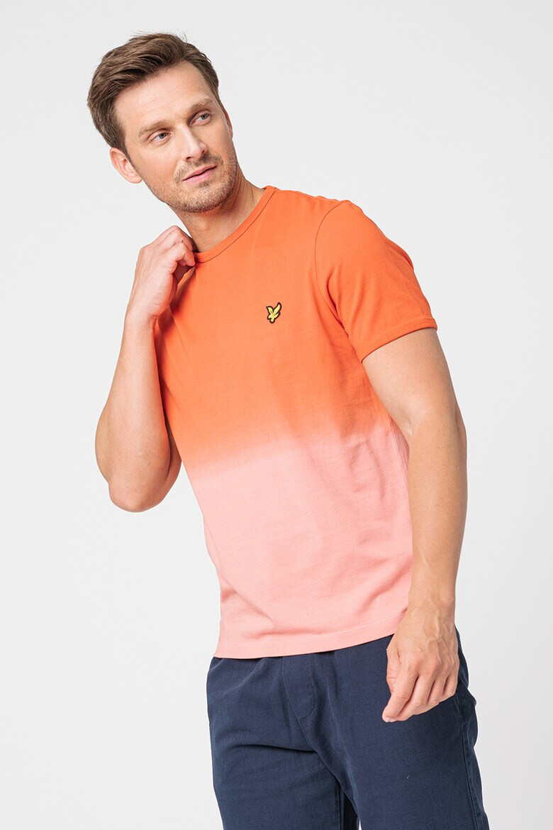 Lyle & Scott Памучна тениска с градиента - Pepit.bg