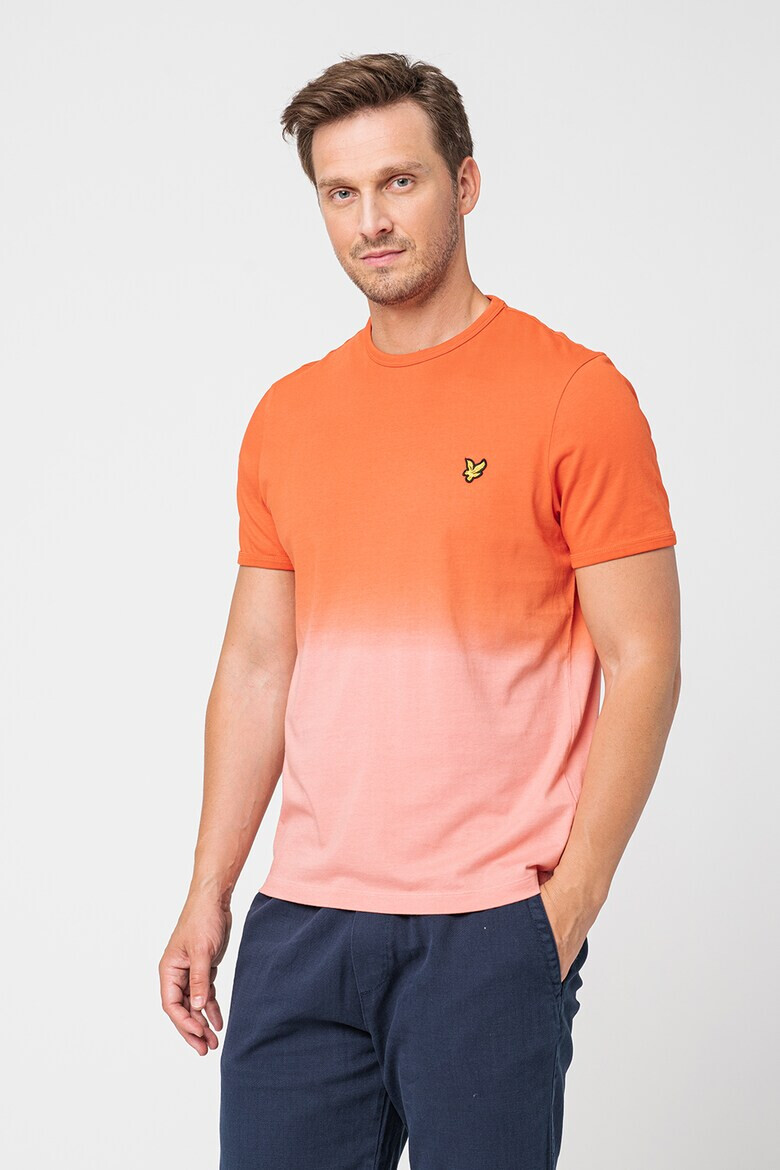 Lyle & Scott Памучна тениска с градиента - Pepit.bg