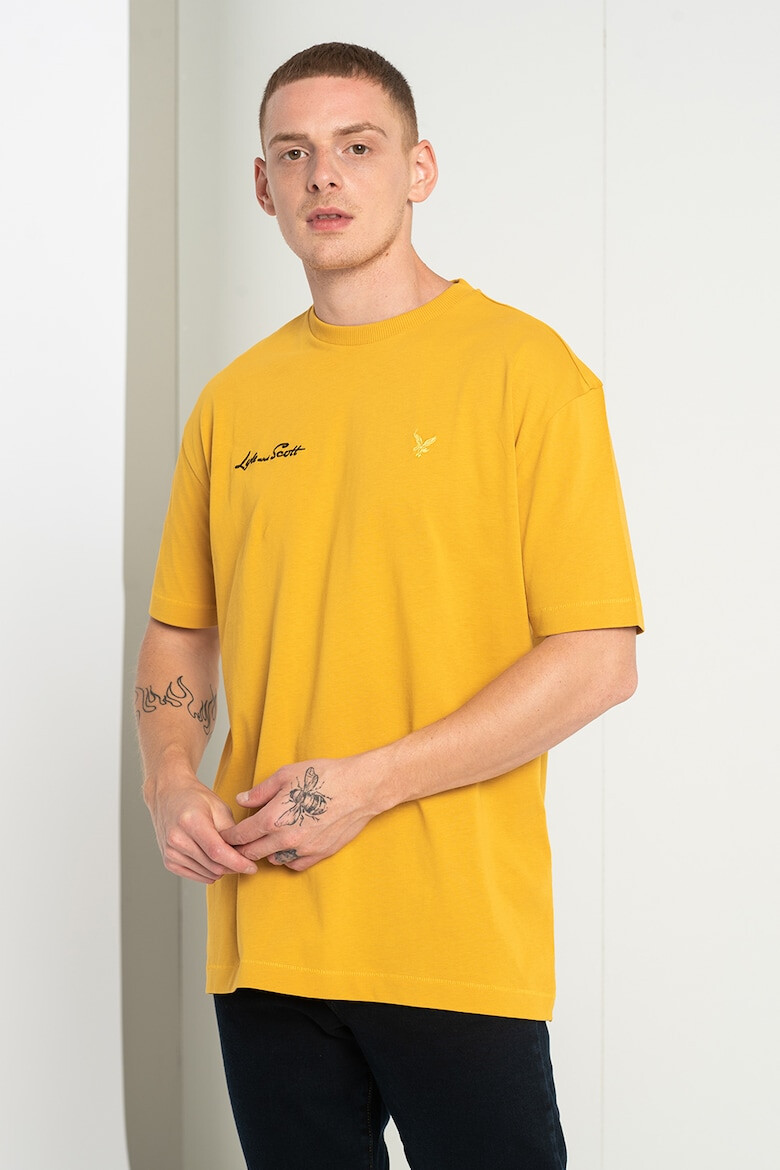 Lyle & Scott Памучна тениска Vaniila с лого - Pepit.bg