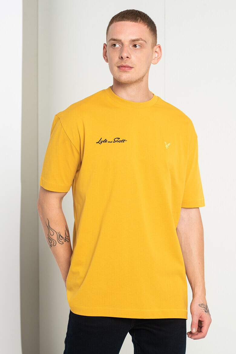 Lyle & Scott Памучна тениска Vaniila с лого - Pepit.bg