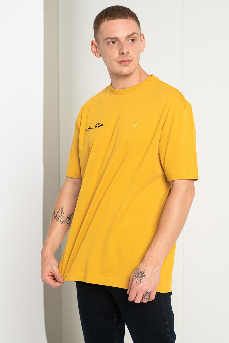 Lyle & Scott Памучна тениска Vaniila с лого - Pepit.bg