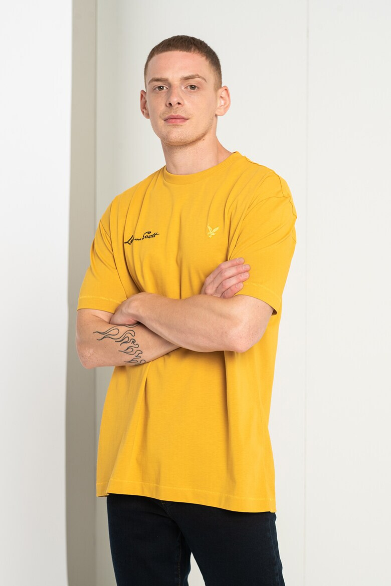 Lyle & Scott Памучна тениска Vaniila с лого - Pepit.bg