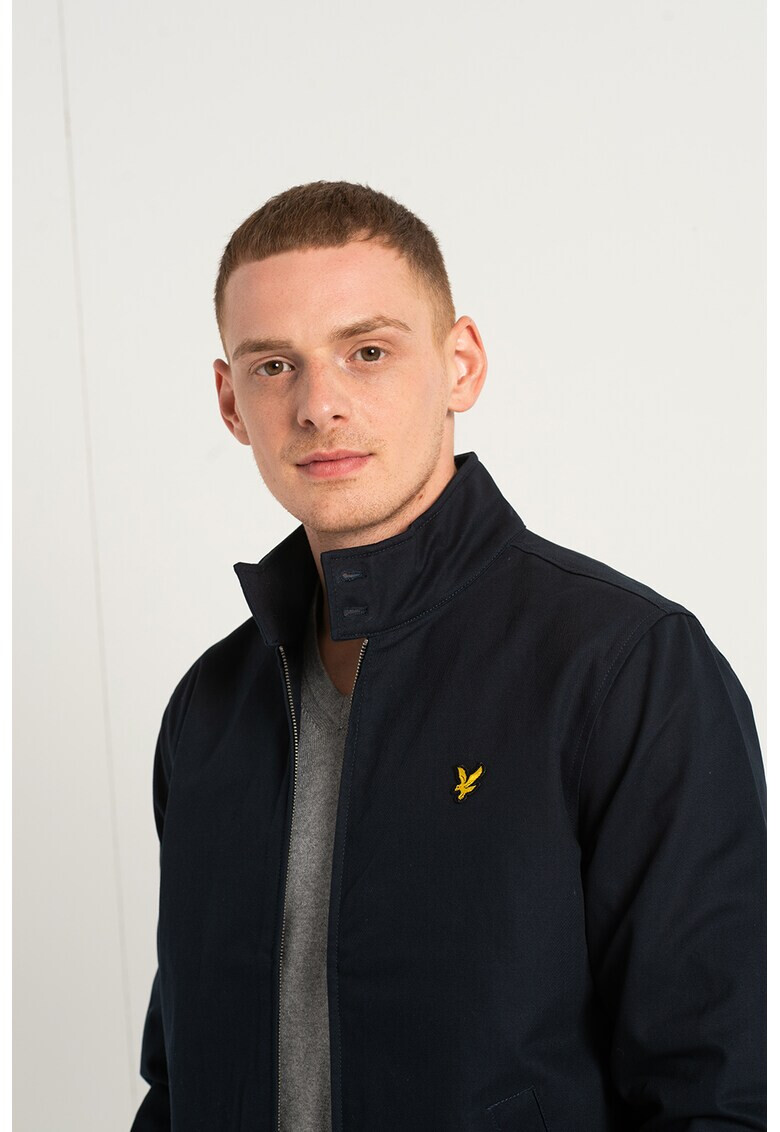 Lyle & Scott Памучно яке Harrington с лого - Pepit.bg