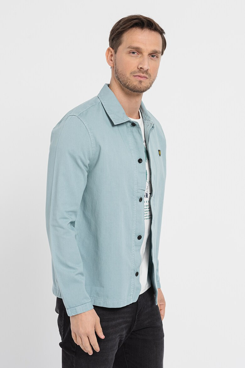 Lyle & Scott Риза от деним с лого - Pepit.bg
