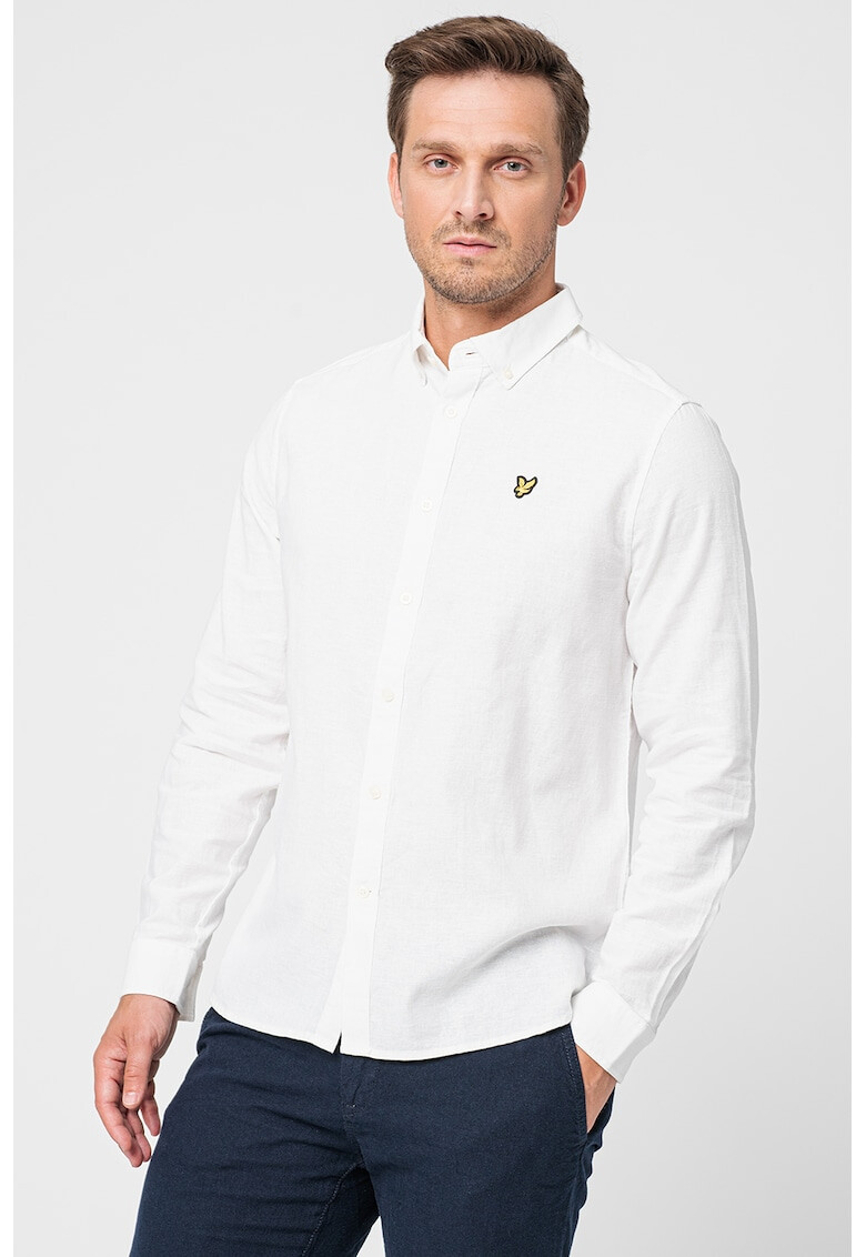 Lyle & Scott Риза от памук и лен - Pepit.bg