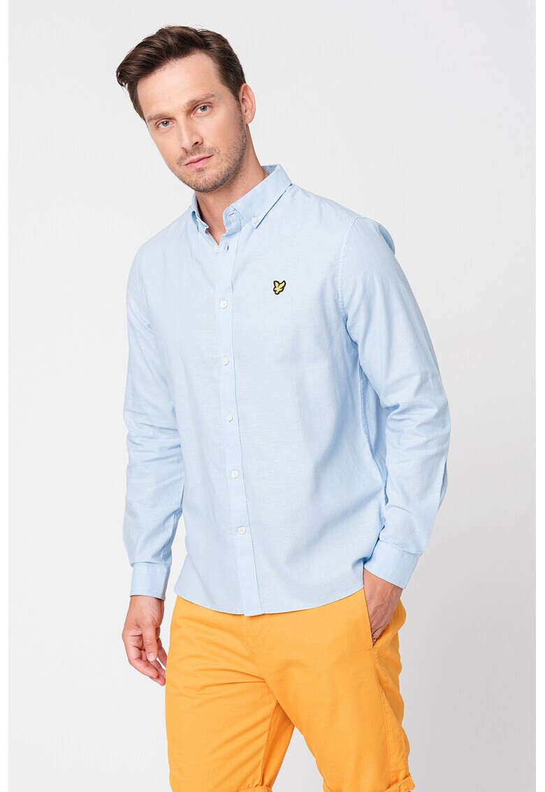 Lyle & Scott Риза от памук и лен - Pepit.bg