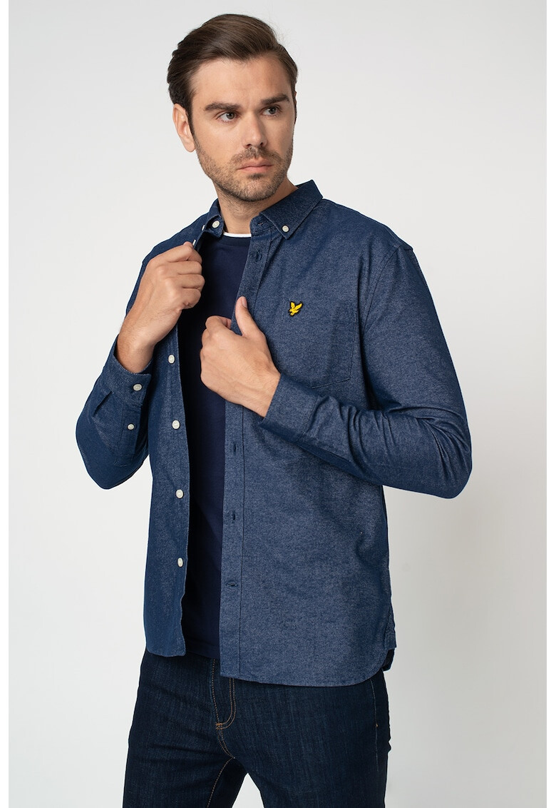 Lyle & Scott Риза с копчета и джоб - Pepit.bg