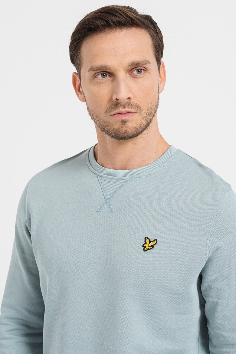 Lyle  Scott Суитшърт от памук с овално деколте - Pepit.bg