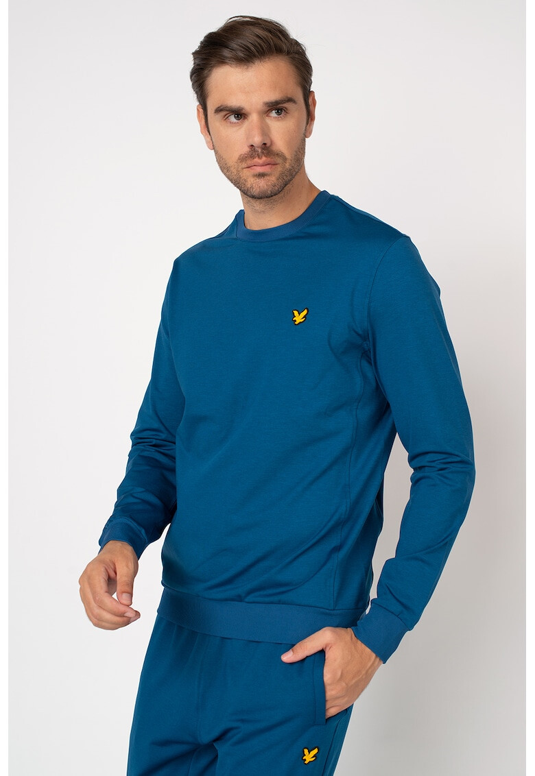 Lyle & Scott Суитшърт с овално деколте и влагоотвеждане - Pepit.bg