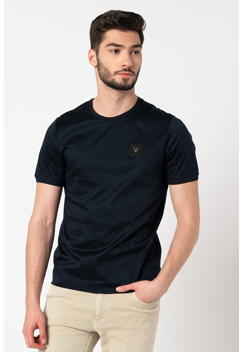 Lyle & Scott Тениска Mercerised с овално деколте - Pepit.bg