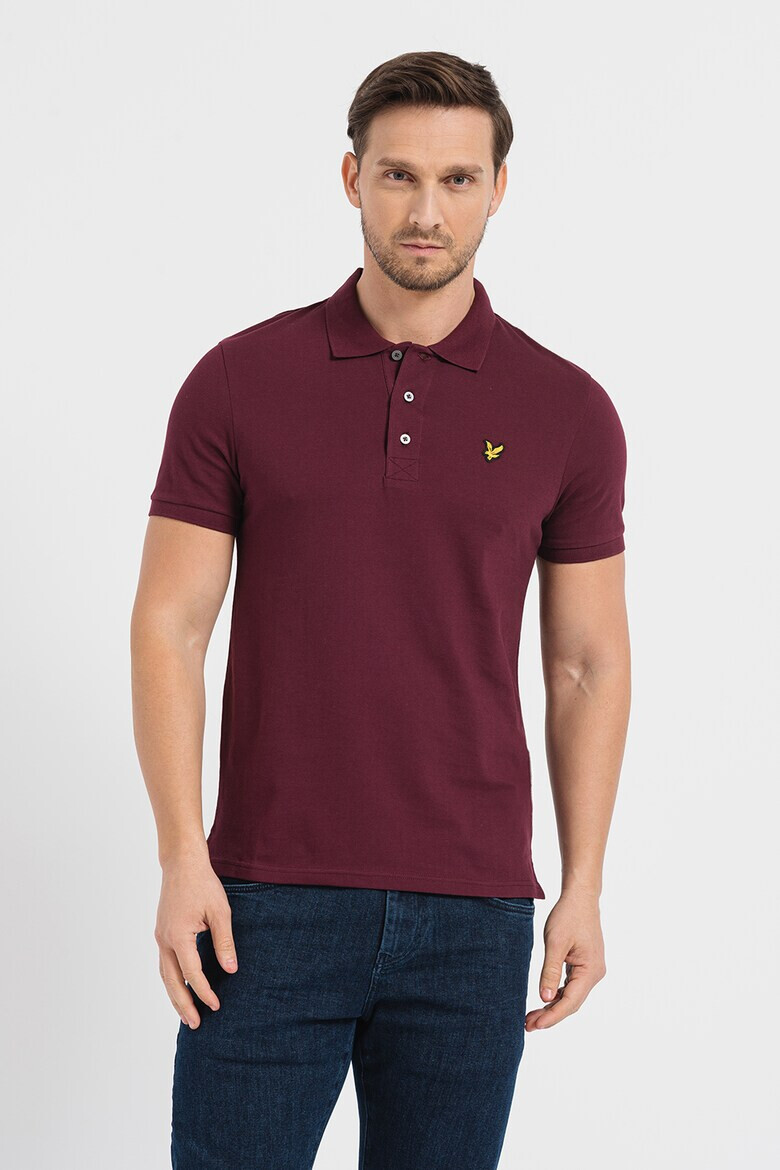 Lyle & Scott Тениска от пике с яка - Pepit.bg