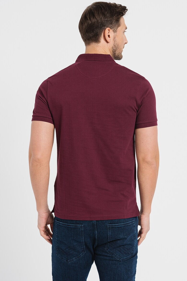 Lyle & Scott Тениска от пике с яка - Pepit.bg