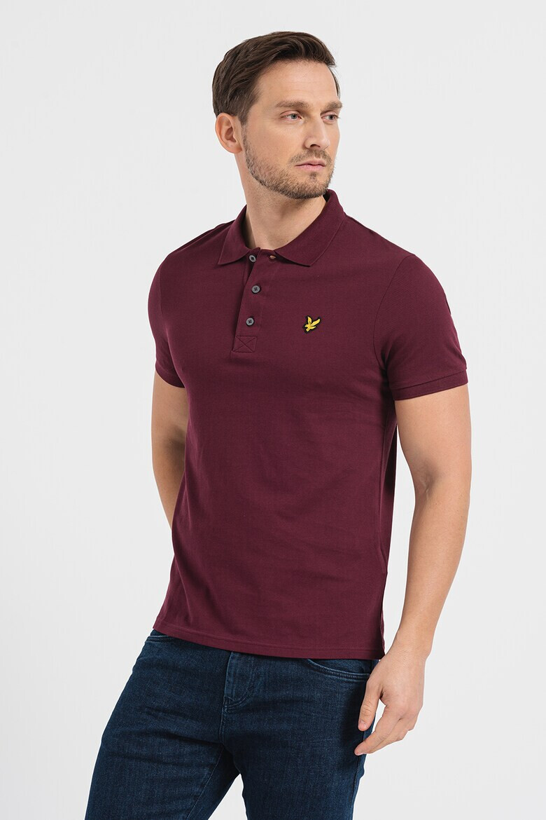 Lyle & Scott Тениска от пике с яка - Pepit.bg