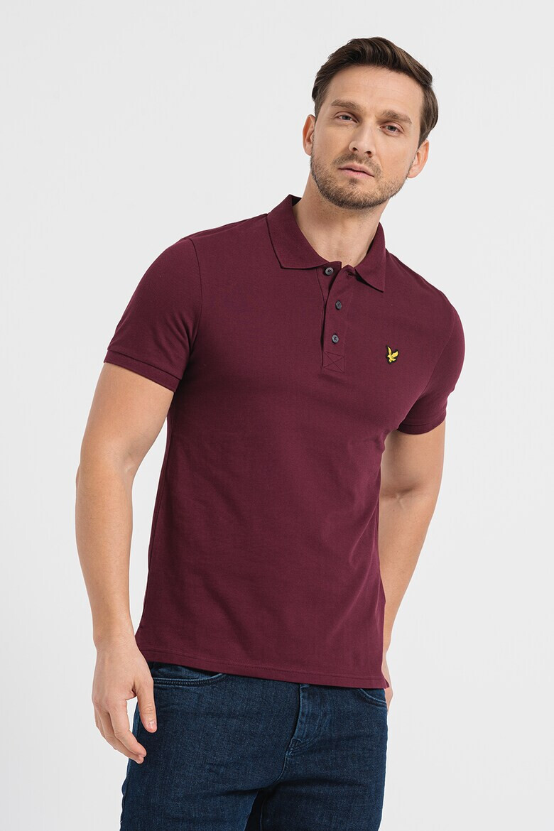 Lyle & Scott Тениска от пике с яка - Pepit.bg