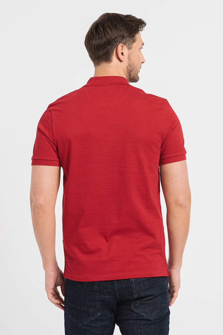 Lyle & Scott Тениска от пике с яка - Pepit.bg