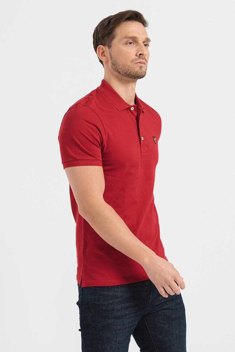 Lyle & Scott Тениска от пике с яка - Pepit.bg