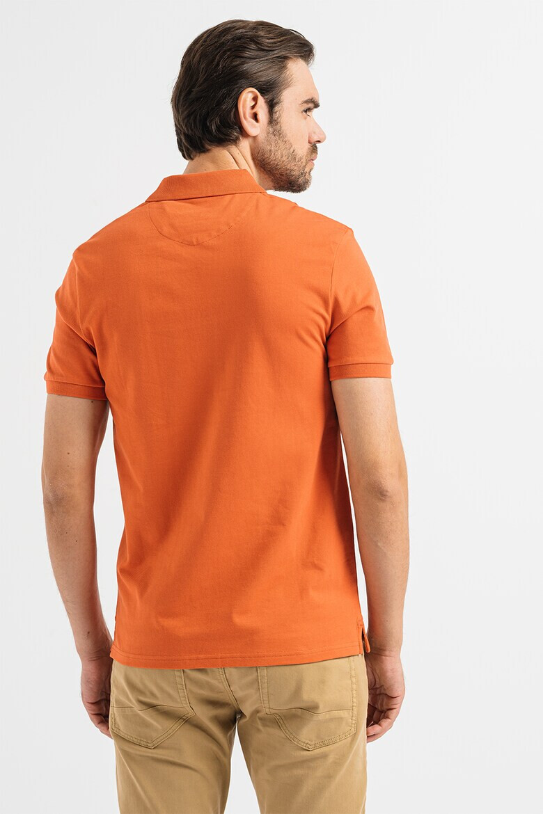 Lyle & Scott Тениска от пике с яка - Pepit.bg