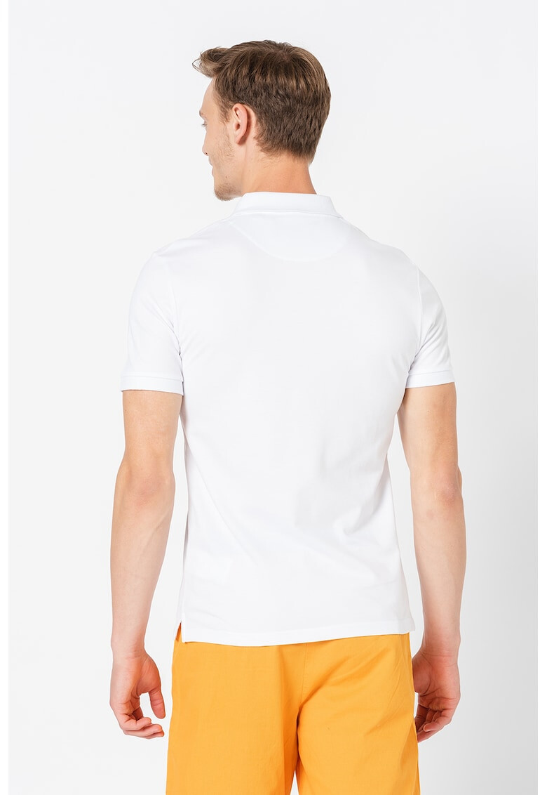Lyle & Scott Тениска от пике с яка - Pepit.bg