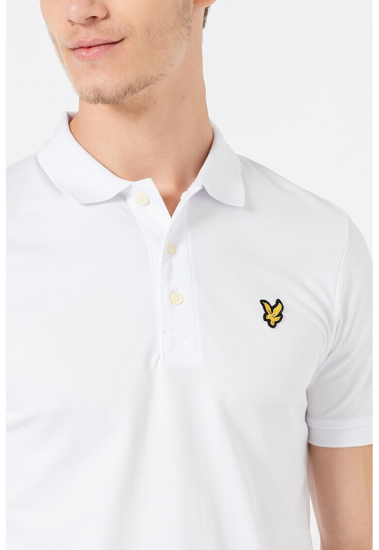 Lyle & Scott Тениска от пике с яка - Pepit.bg