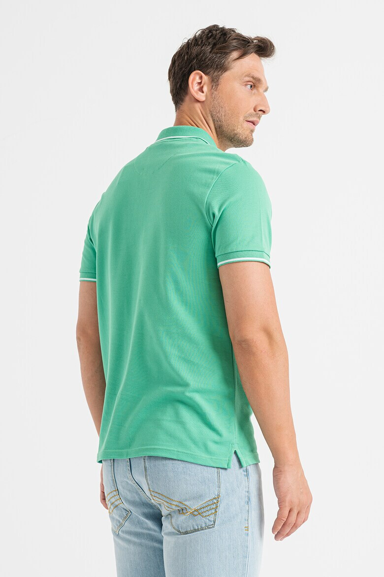 Lyle & Scott Тениска от пике с яка - Pepit.bg