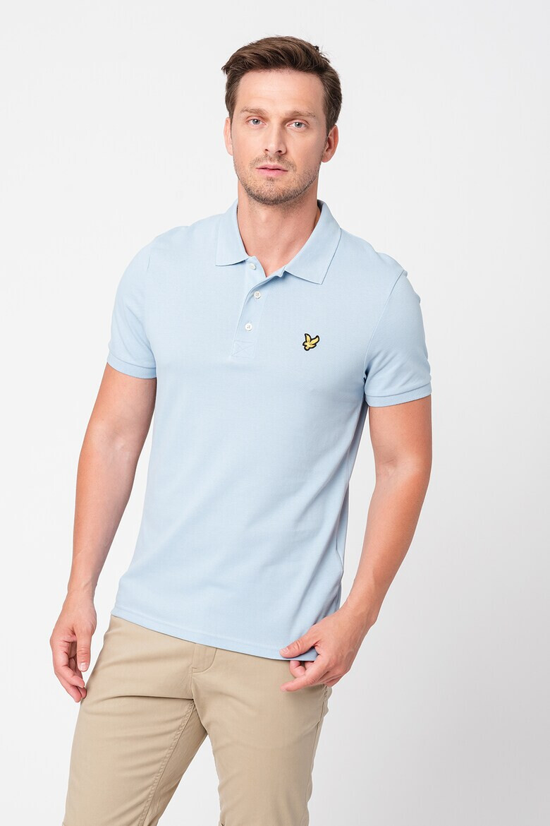 Lyle & Scott Тениска от пике с яка - Pepit.bg