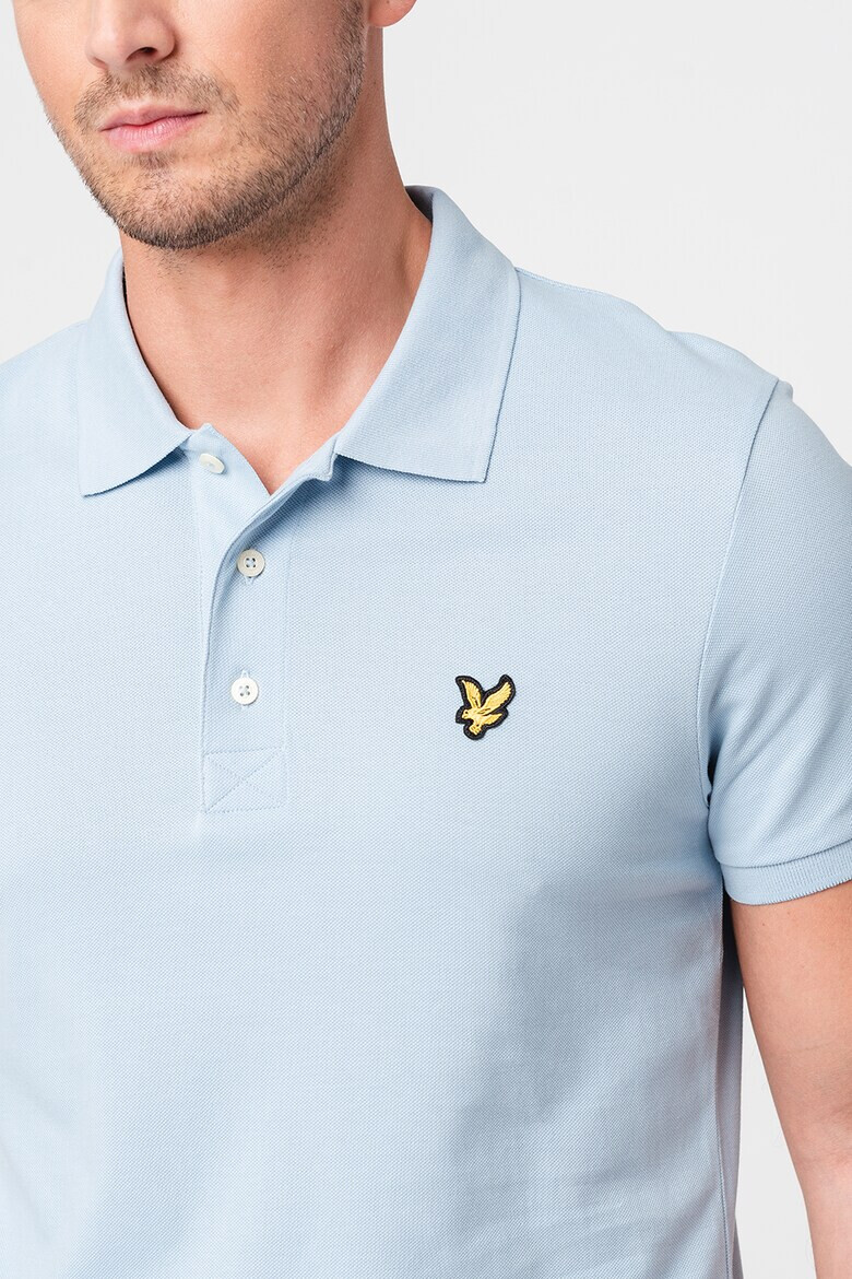 Lyle & Scott Тениска от пике с яка - Pepit.bg