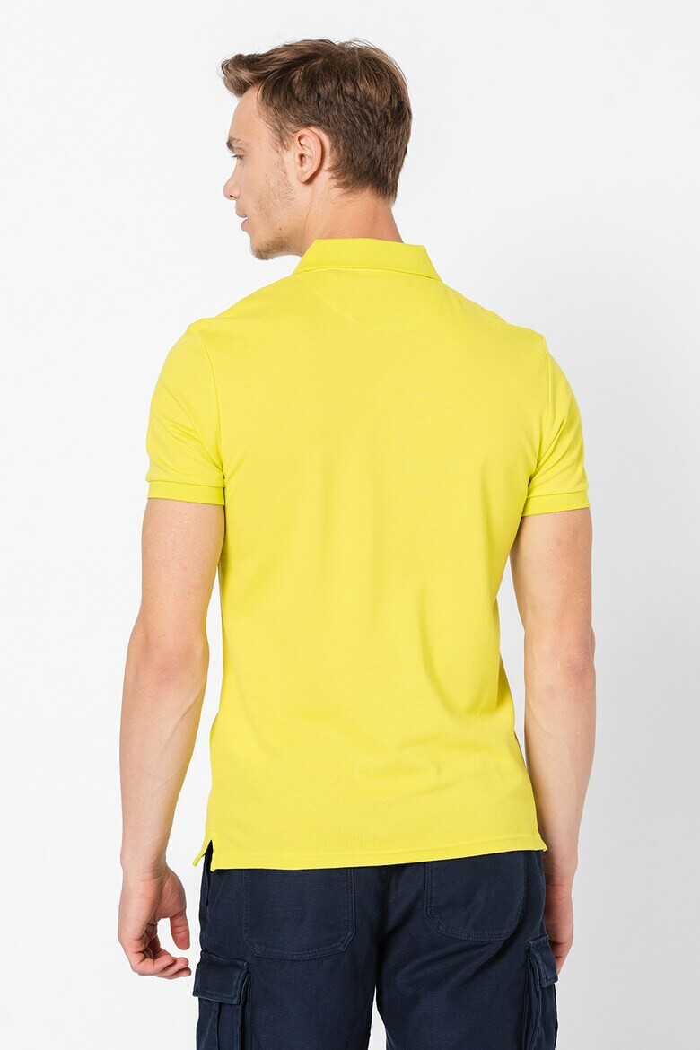 Lyle & Scott Тениска от пике с яка - Pepit.bg
