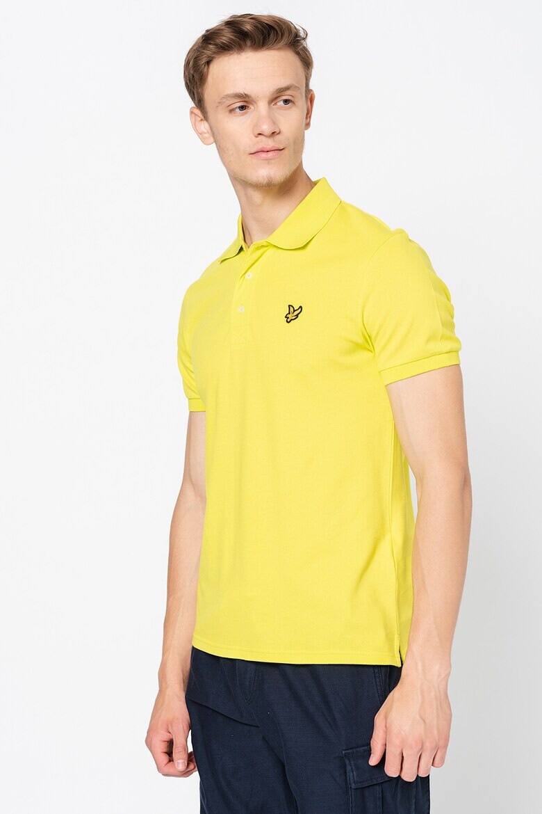 Lyle & Scott Тениска от пике с яка - Pepit.bg