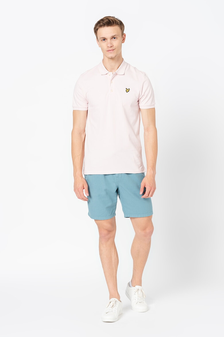 Lyle & Scott Тениска от пике с яка - Pepit.bg