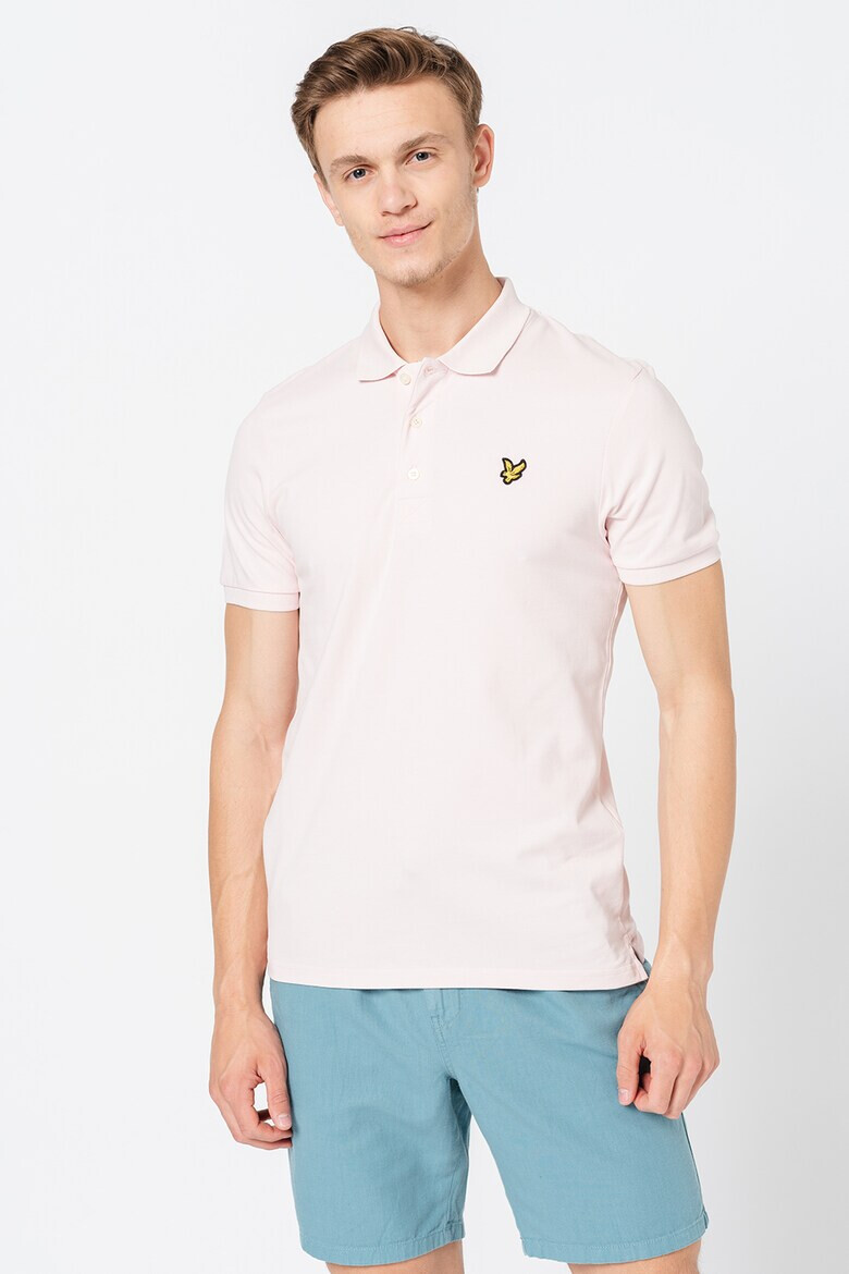 Lyle & Scott Тениска от пике с яка - Pepit.bg