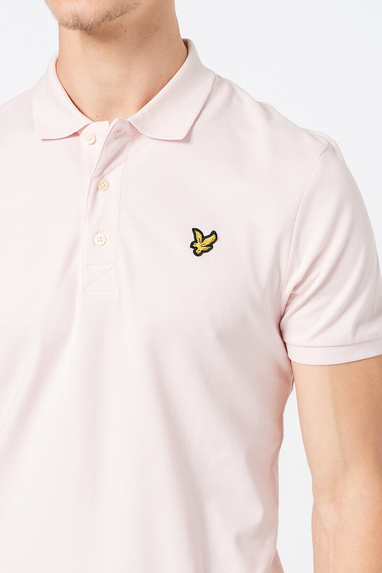 Lyle & Scott Тениска от пике с яка - Pepit.bg